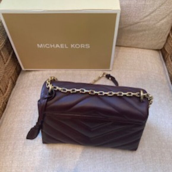 Michael Kors Cece Med Quilted Leather Shoulder Bag + Cece Small Card Case, NWT - Picture 5 of 12